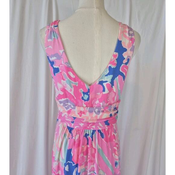 Lilly Pulitzer Womens Multi Playa Hermosa Sloane Maxi Dress Large - Picture 6 of 7